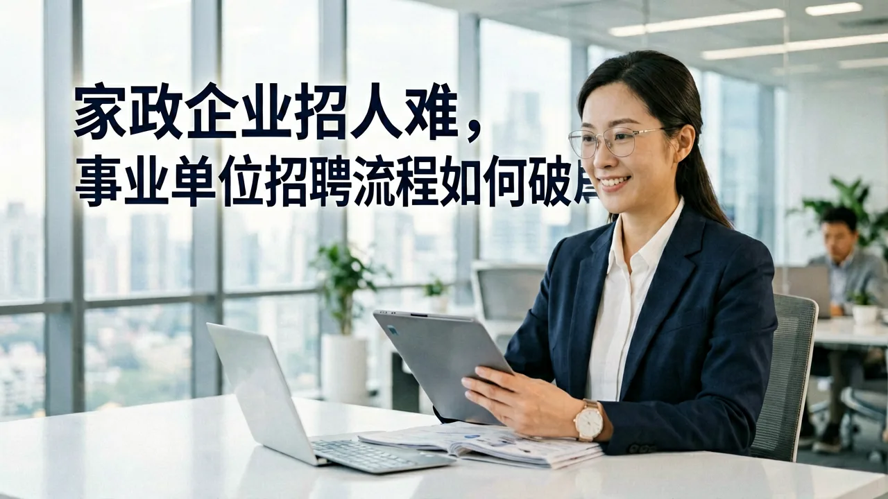 家政企业招人难,事业单位招聘流程如何破局